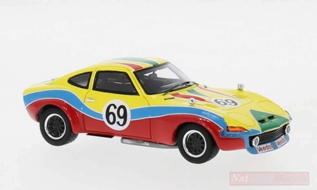 SCALE MODEL COMPATIBLE WITH OPEL GT STONEMASON N.69 GP NURBURGRING 1972 B.DOLK 1:43 NEO SCALE MODELS NEO45806