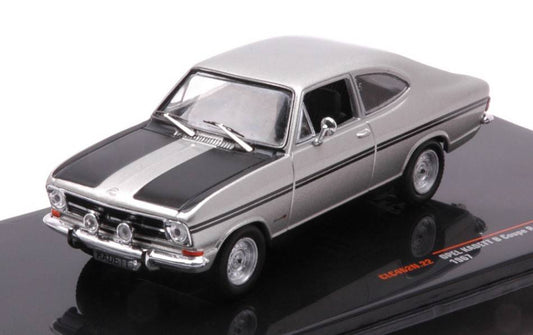 MODELLINO IN SCALA COMPATIBILE CON OPEL KADETT B COUPE RALLY 1966 SILVER 1:43 IXO MODEL CLC462
