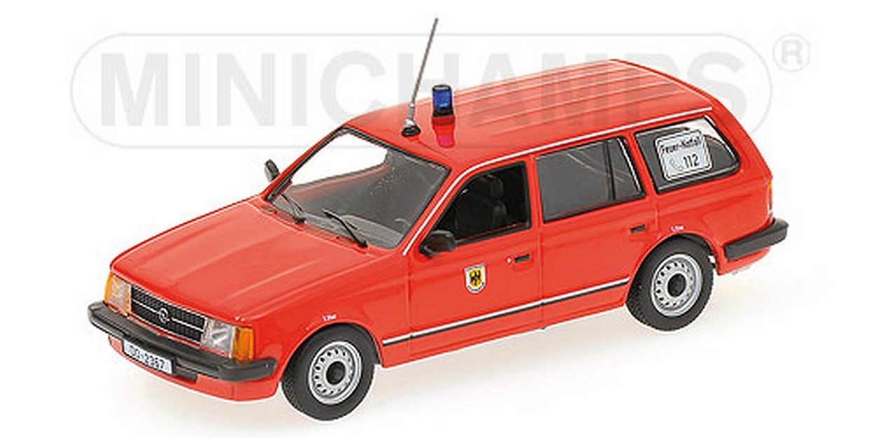 MODELLINO IN SCALA COMPATIBILE CON OPEL KADETT D CARAVAN 1979 POMPIERI DORTMUND 1:43 MINICHAMPS PM400044191