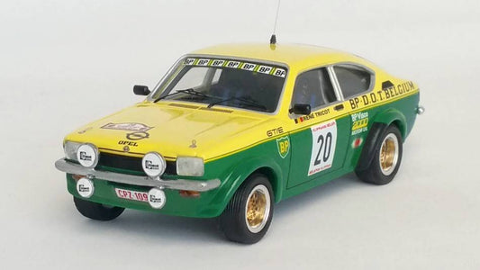 MODELE REDUIT COMPATIBLE AVEC OPEL KADETT GT/E YPRES RALLYE 1977 TRICOT/SYMENS 1:43 TROFEU TFDSN137