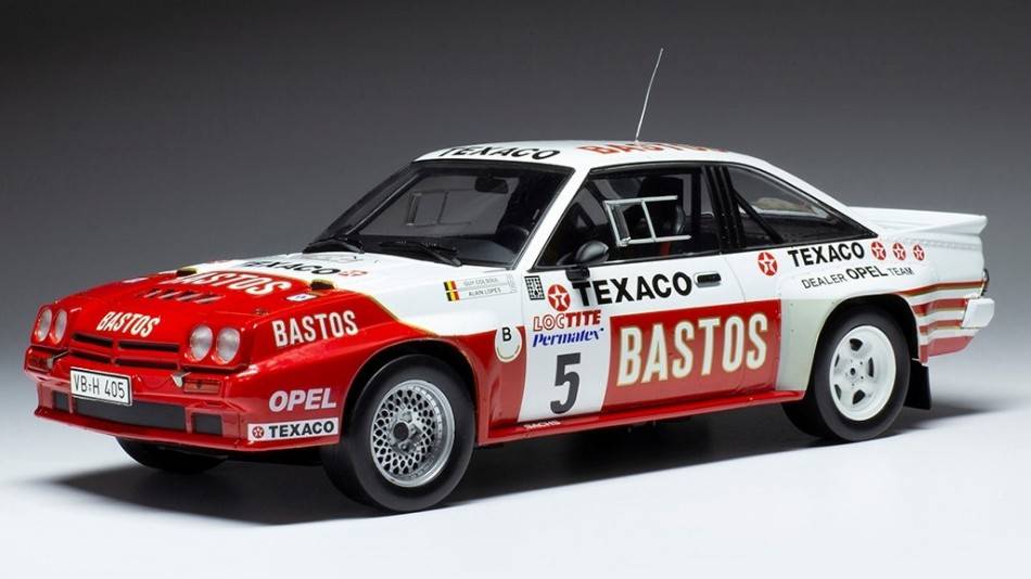 MODELLINO IN SCALA COMPATIBILE CON OPEL MANTA 400 N.5 RALLY YPRES 1985
COLSOUL/LOPES 1:18
 IXO MODEL 18RMC134