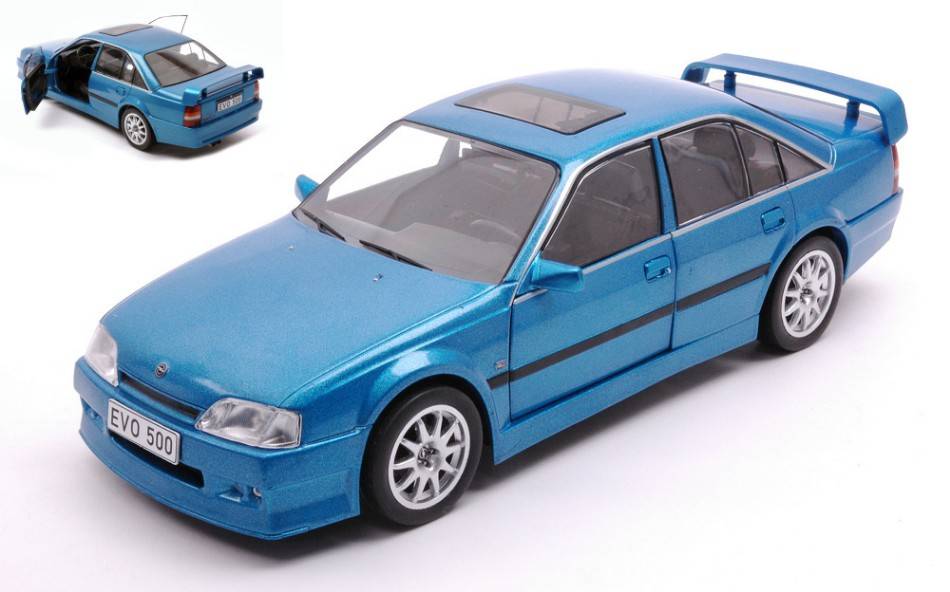 SCALE MODEL COMPATIBLE WITH OPEL OMEGA EVOLUTION 500 MET.BLUE 1:24 WHITEBOX WB124138