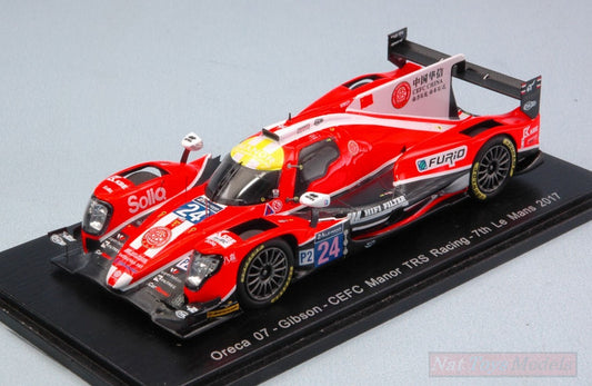 SCALE MODEL COMPATIBLE WITH ORECA 07 GIBSON N.24 8th LM 2017 GRAVES-HIRSCHI-VERGNE 1:43 SPARK MODEL S5811