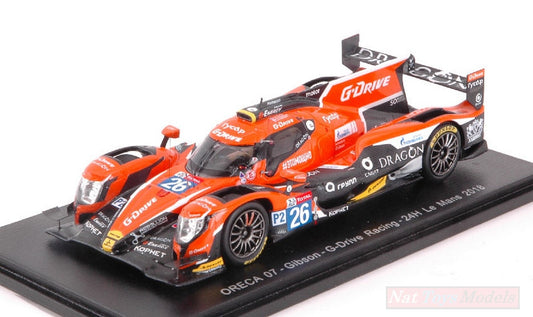SCALE MODEL COMPATIBLE WITH ORECA 07 - GIBSON N.26 5th LM 2018 R.RUSINOV-A.PIZZITOLA-JE.VERGNE 1:43 SPARK MODEL S7013