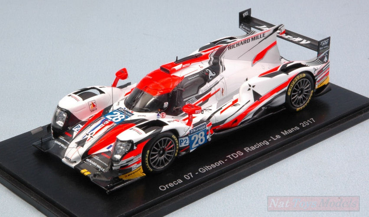 SCALE MODEL COMPATIBLE WITH ORECA 07 GIBSON N.28 DNF LM 2017 PERRODO-VAXIVIERE-COLLARD 1:43 SPARK MODEL S5815