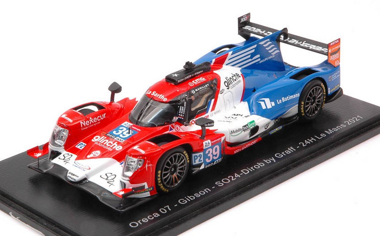 SCALE MODEL COMPATIBLE WITH ORECA 07 GIBSON N.39 LM 2021 CAPILLAIRE-A.ROBIN-M.ROBIN 1:43 SPARK MODEL S8250