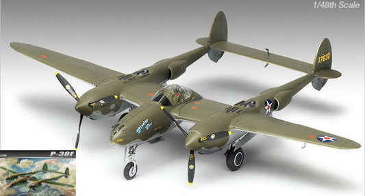SCALE MODEL COMPATIBLE WITH P 38 LIGHTING CLACIER 1:48 ACADEMY ACD12208