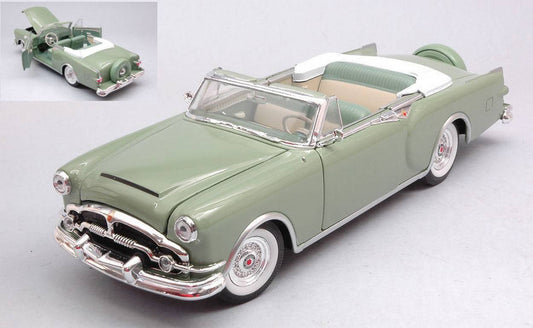 SCALE MODEL COMPATIBLE WITH PACKARD CARIBBEAN CABRIO 1953 OLIVE GREEN 1:24 WELLY WE4120