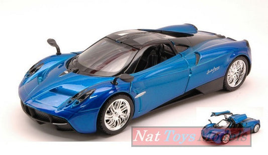 SCALE MODEL COMPATIBLE WITH PAGANI HUAYRA 2012 BLUE METALLIC 1:24 MOTORMAX MTM79312BL