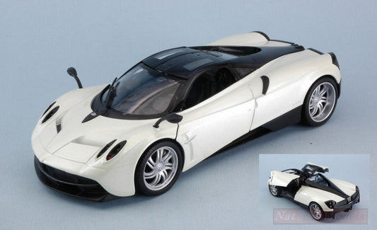 SCALE MODEL COMPATIBLE WITH PAGANI HUAYRA 2017 WHITE 1:24-27 WELLY WE24088W