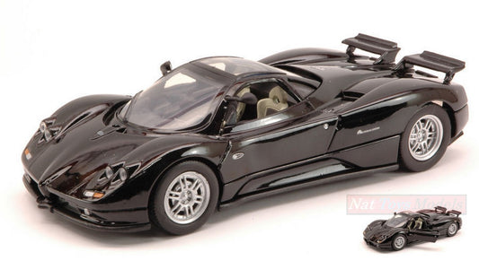 SCALE MODEL COMPATIBLE WITH PAGANI ZONDA F 2009 BLACK 1:24 MOTORMAX MTM73369BK