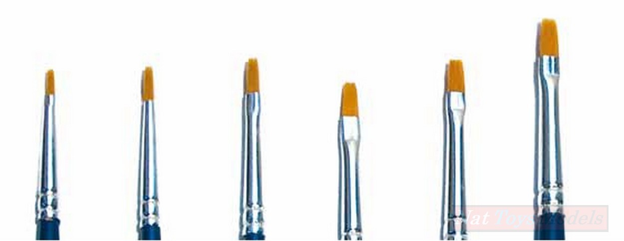 COULEURS À MODÉLISER PINCEAU SYNTHÉTIQUE PLAT 2 ITALERI IT52225