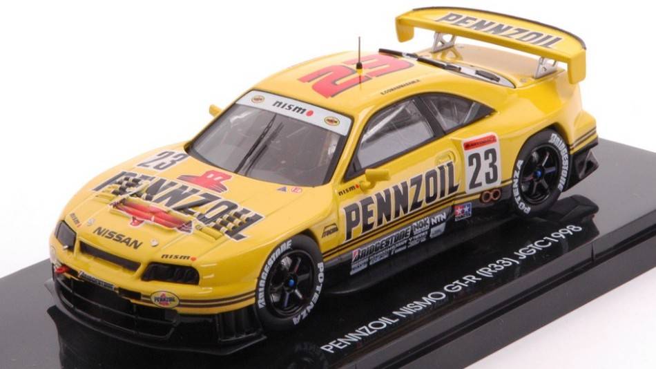 SCALE MODEL COMPATIBLE WITH PENZOIL NISMO GT-R (R33) N.23 JGTC 1998 E.COMAS-K.MASAMI 1:43 EBBRO EB44191