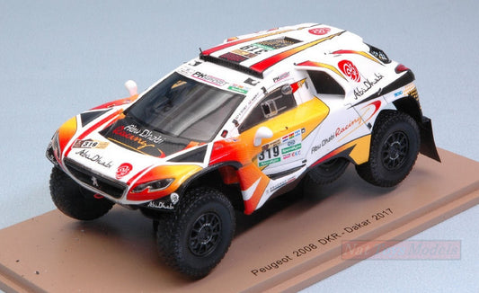 SCALE MODEL COMPATIBLE WITH PEUGEOT 2008 DKR N.319 6th DAKAR 2017 K.AL QASSIMI-P.MAIMON 1:43 SPARK MODEL S5618