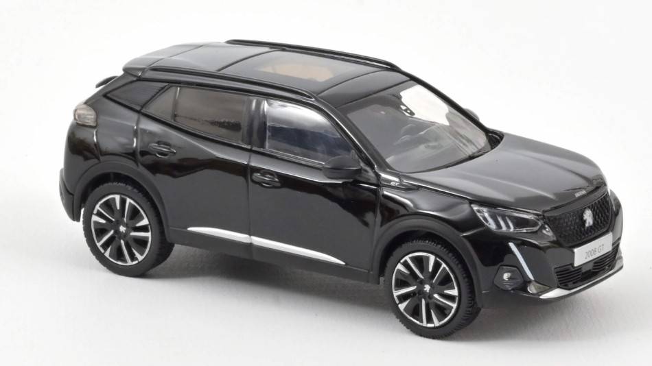 MODELLINO IN SCALA COMPATIBILE CON PEUGEOT 2008 GT 2020 PERLA NERA BLACK 1:43 NOREV NV472865