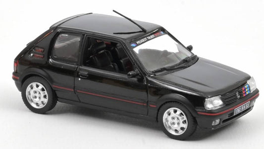 MODELLINO IN SCALA COMPATIBILE CON PEUGEOT 205 GTI 1.9 1992 BLACK WITH PTS DECO 1:43 NOREV NV471734