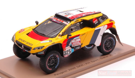 MODELLINO IN SCALA COMPATIBILE CON PEUGEOT 3008 DKR N.325 DAKAR 2019 P.LACHAUME-J.M.POLATO 1:43 SPARK MODEL S5628