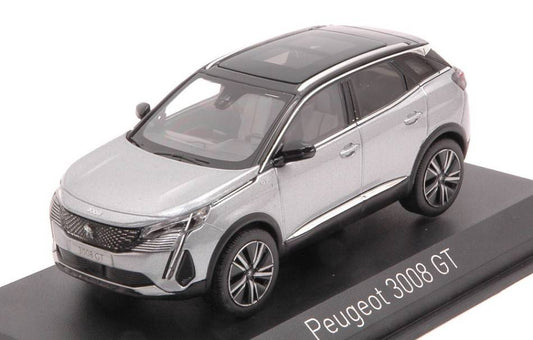 MODELLINO IN SCALA COMPATIBILE CON PEUGEOT 3008 GT 2021 ARTENSE GREY 1:43 NOREV NV473918