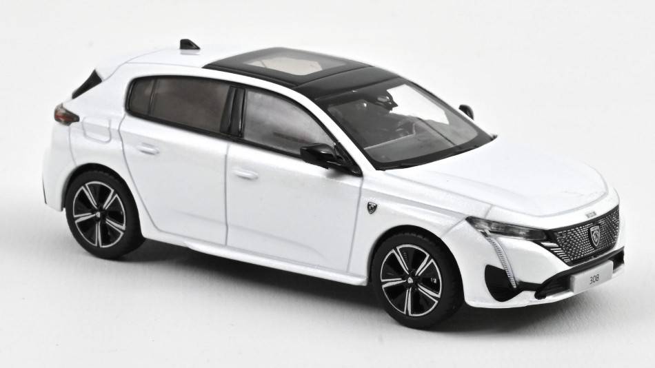 SCALE MODEL COMPATIBLE WITH PEUGEOT 308 GT 2021 PEARL WHITE 1:43 NOREV NV473934