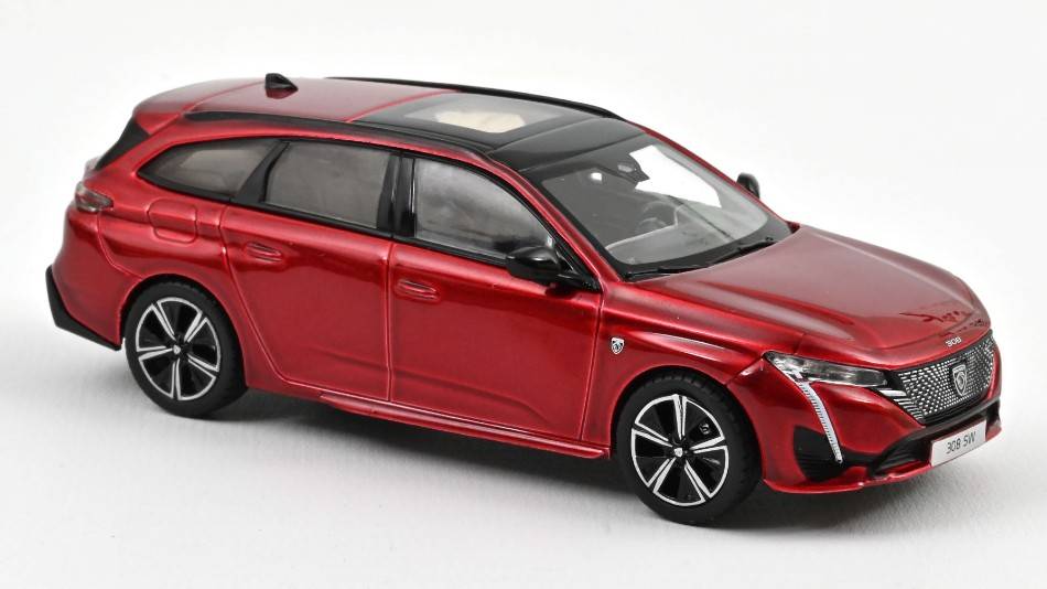 SCALE MODEL COMPATIBLE WITH PEUGEOT 308 SW GT 2021 ELIXIR RED 1:43 NOREV NV473938
