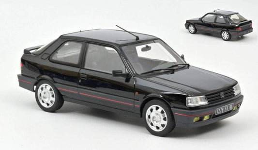 MODELLINO IN SCALA COMPATIBILE CON PEUGEOT 309 GTI 1990 BLACK 1:18 NOREV NV184885