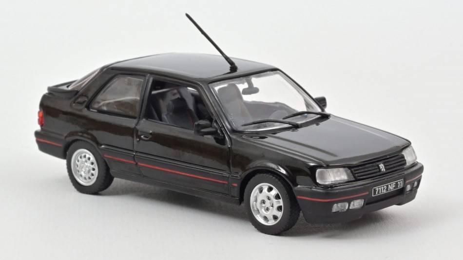 MODELLINO IN SCALA COMPATIBILE CON PEUGEOT 309 GTI BLACK 1:43 REPROD. NOREV NV473900