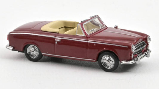 MODELLINO IN SCALA COMPATIBILE CON PEUGEOT 403 CABRIOLET 1957 RED 1:87 NOREV NV474343