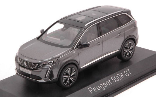 MODELLINO IN SCALA COMPATIBILE CON PEUGEOT 5008 GT 2021 PLATINIUM GREY 1:43 NOREV NV473923