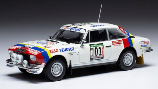 MODELE REDUIT COMPATIBLE AVEC PEUGEOT 504 COUPE V6 N.1 RALLYE DE COTE D'IVOIRE 1978 MAKINEN/TODT 1:43 IXO MODEL RAC417B