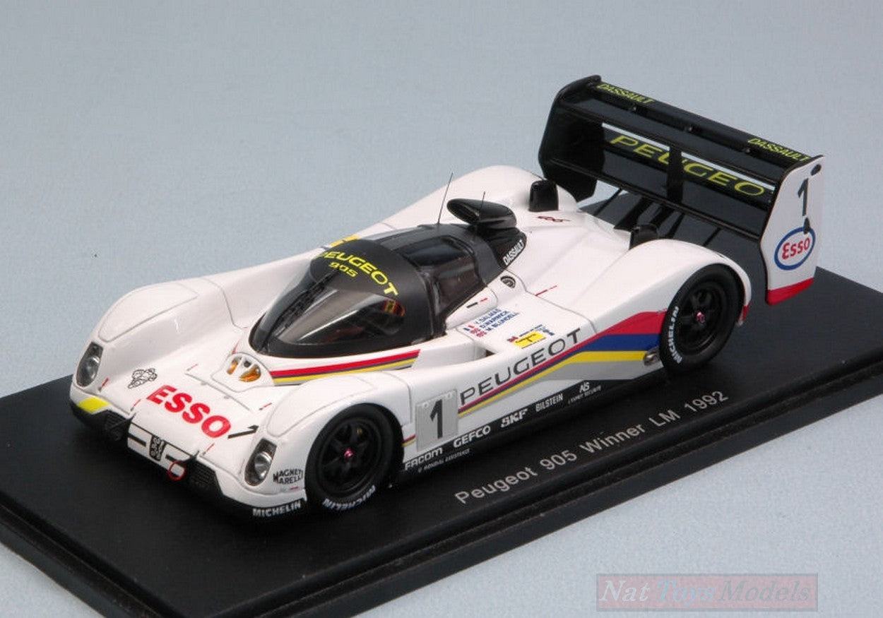 SCALE MODEL COMPATIBLE WITH PEUGEOT 905 N.1 WINNER LM 1992 D.WARWICK-Y.DALMAS-M.BLUNDELL 1:43 REPR. SPARK S43LM92