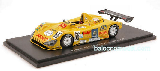 MODELLINO IN SCALA COMPATIBILE CON PEUGEOT 905 SPYDER N.66 LM 92 1:43 SPARK MODEL S1276