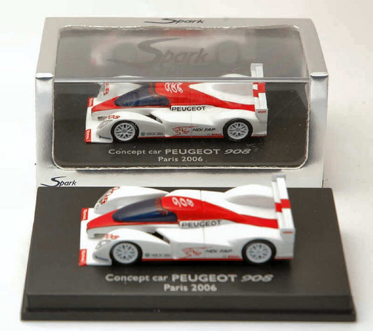 MODELE REDUIT COMPATIBLE AVEC PEUGEOT 908 PARIS 2006 1:87 SPARK MODEL S87006