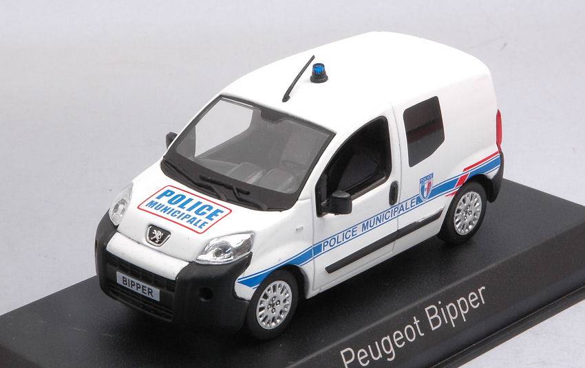 SCALE MODEL COMPATIBLE WITH PEUGEOT BIPPER 2009 MUNICIPAL POLICE 1:43 NOREV NV479869