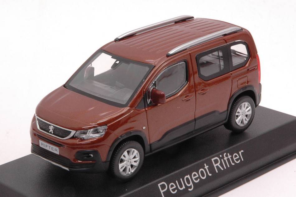 MODELLINO IN SCALA COMPATIBILE CON PEUGEOT RIFTER 2018 METALLIC COPPER 1:43 NOREV NV479060