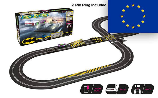 MODÈLE RÉDUIT COMPATIBLE AVEC PISTE BATMAN VS JOKER RACE SET 210x140 1:32 SCALEXTRIC C1415P