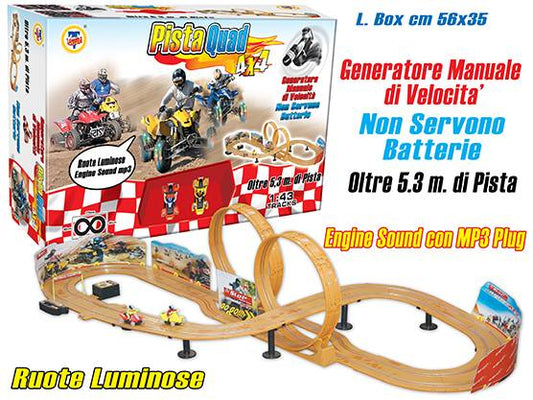 SCALE MODEL COMPATIBLE WITH QUAD TRACK 5.3 m W/MANUAL GENERATOR TEOREMA TE2098