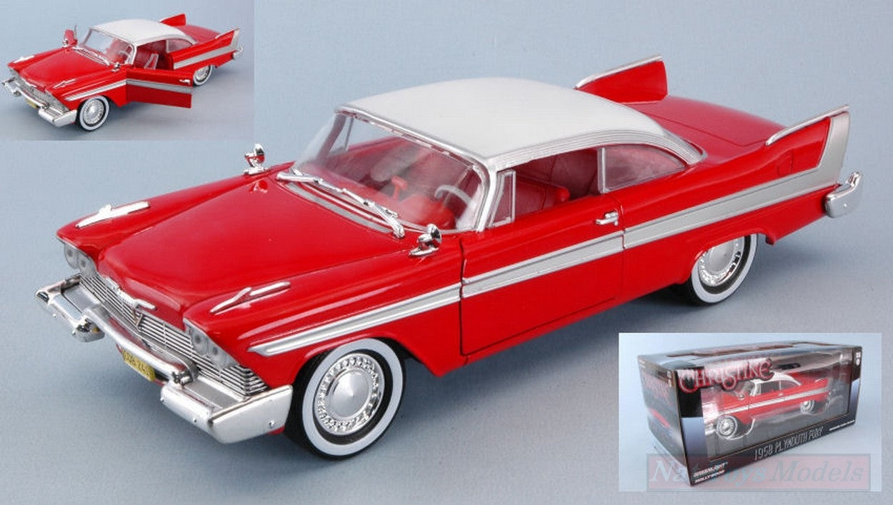 MODÈLE RÉDUIT COMPATIBLE AVEC PLYMOUTH FURY 1958 CHRISTINE 1:24 GREENLIGHT GREEN84071