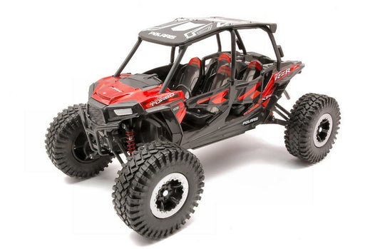 MODÈLE RÉDUIT COMPATIBLE AVEC POLARIS RZR XP TURBO EPS XTREME OFF ROAD METALLIC RED 1:18 NEW RAY NY57976R
