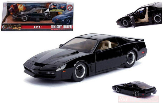 MODELLINO IN SCALA COMPATIBILE CON PONTIAC FIREBIRD 1982 K.I.T.T. KNIGHT RIDER W/LIGHTS cm 20 1:24 JADA TOYS JADA30086 241220