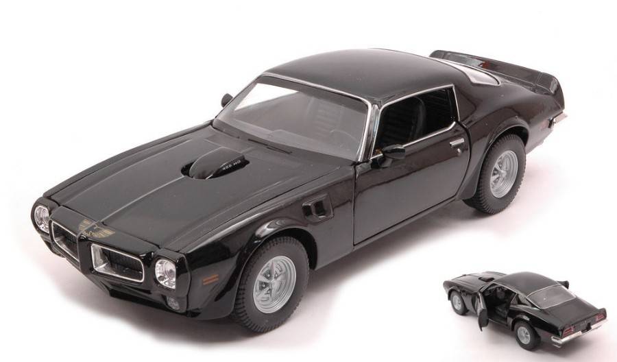 SCALE MODEL COMPATIBLE WITH PONTIAC FIREBIRD TRANS AM 1972 BLACK 1:24 WELLY WE24075BK