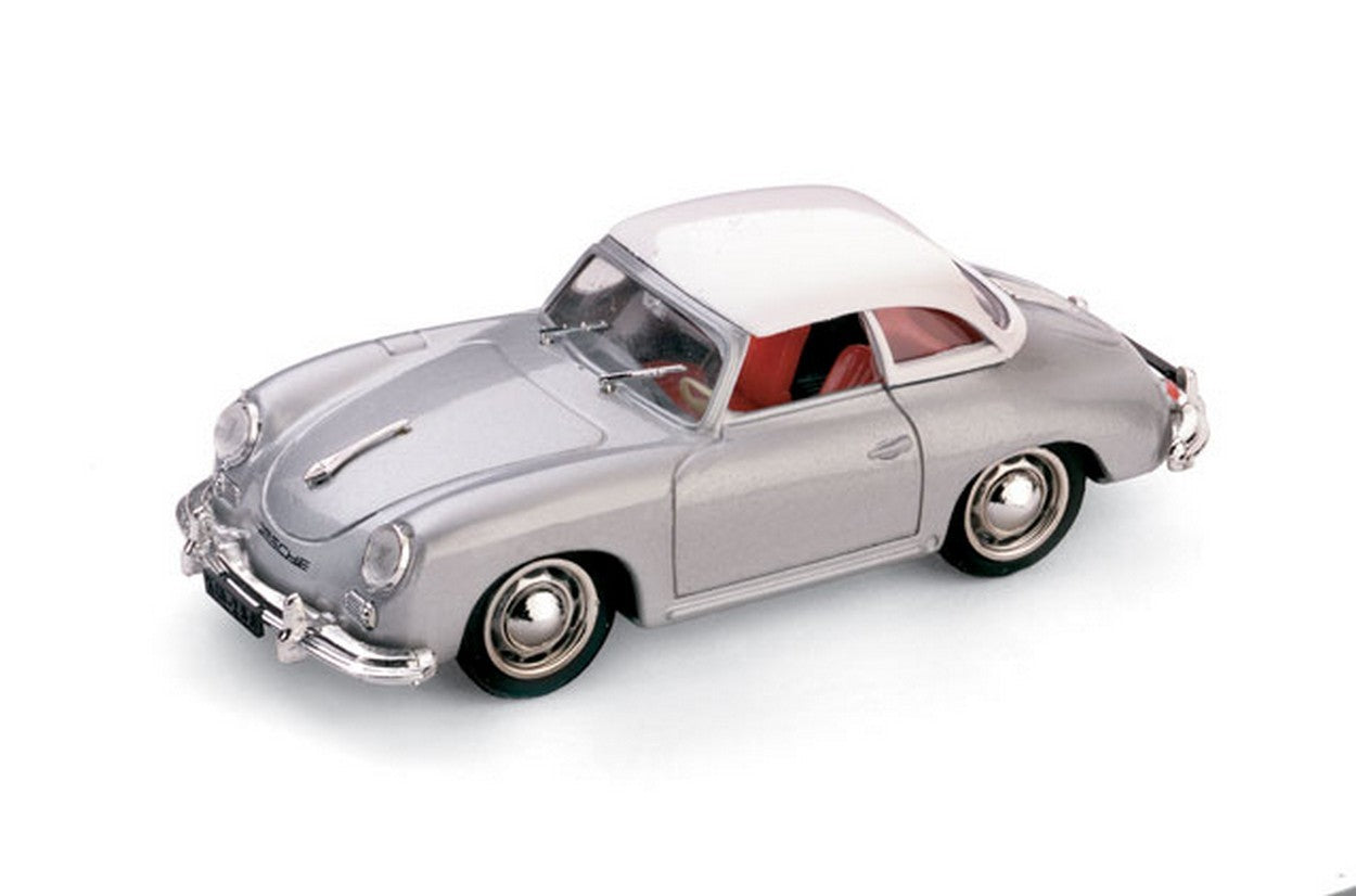 MODELLINO IN SCALA COMPATIBILE CON PORSCHE 356 HARD TOP 1952 ARGENTO 1:43 BRUMM BM0314-02