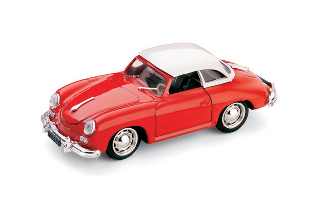 MODELLINO IN SCALA COMPATIBILE CON PORSCHE 356 HARD TOP 1952 ROSSO 1:43 BRUMM BM0314-03