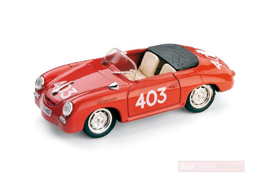 MODÈLE RÉDUIT COMPATIBLE AVEC PORSCHE 356 N.403 27ème (3ème CLASSE) MM 1957 HvSAUCHEN G.BIALAS 1:43 BRUMM BM0207