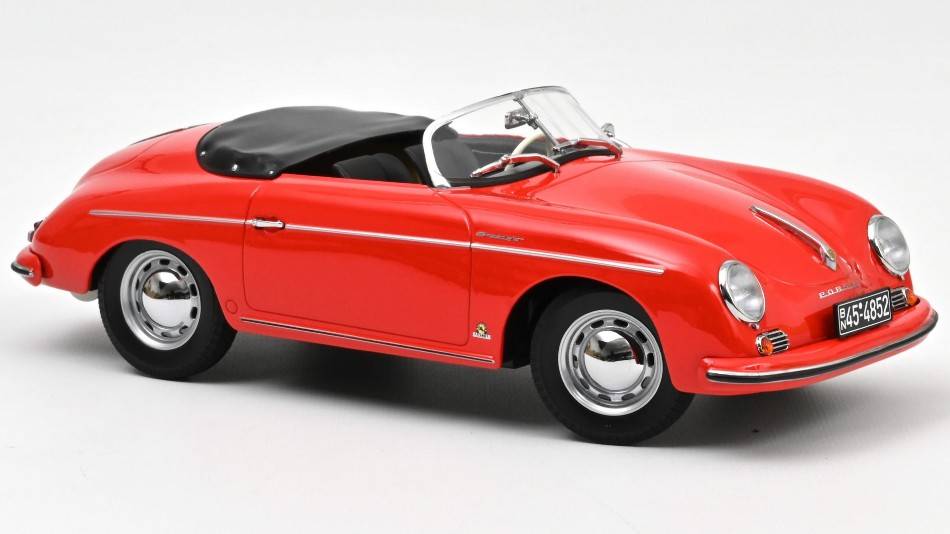 SCALE MODEL COMPATIBLE WITH PORSCHE 356 SPEEDSTER 1954 RED 1:18 NOREV NV187461