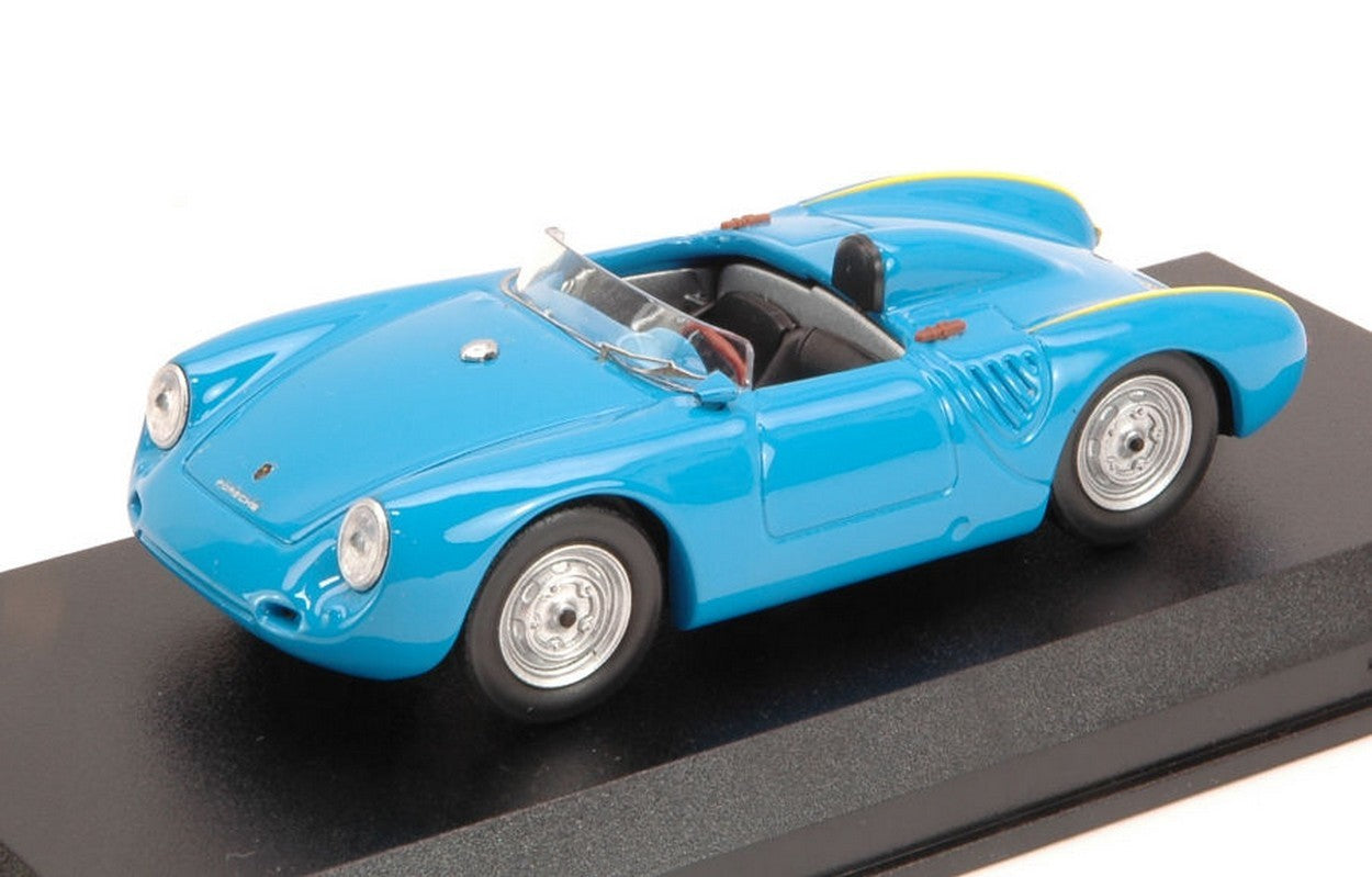 MODELLINO IN SCALA COMPATIBILE CON PORSCHE 550 RS 1957 4 CIL.110 CV AZZURRO 1:43 BEST MODEL BT9584