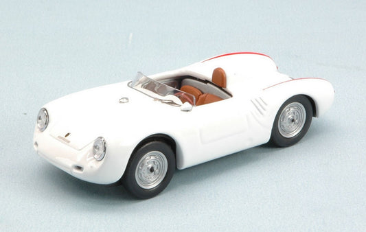 SCALE MODEL COMPATIBLE WITH PORSCHE 550 RS 4 CYLINDER 110 HP 1957 WHITE 1:43 BEST MODEL BT9577