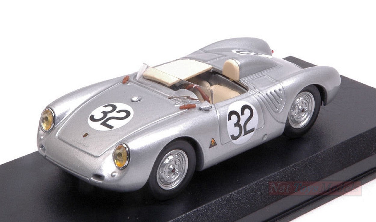 MODELLINO IN SCALA COMPATIBILE CON PORSCHE 550 RS N.32 5th LM 1958 C.GODIN DE BEAUFORT-H.LINGE 1:43 BEST MODEL BT9695
