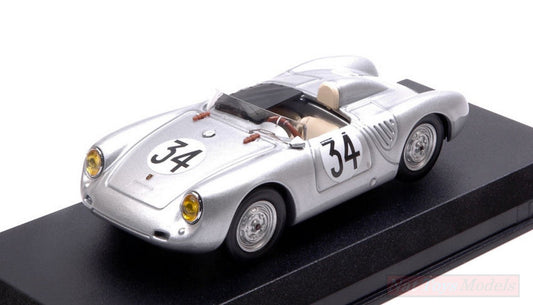 SCALE MODEL COMPATIBLE WITH PORSCHE 550 RS N.34 10th LM 1958 "FRANC" (J.DEWES)-J.KERGUEN 1:43 BEST MODEL BT9708