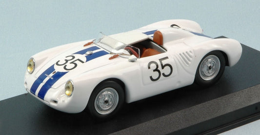 SCALE MODEL COMPATIBLE WITH PORSCHE 550 RS N.35 8th LM 1957 E.HUGUS-BARON CGDE BEAUFORT 1:43 BEST MODEL BT9619