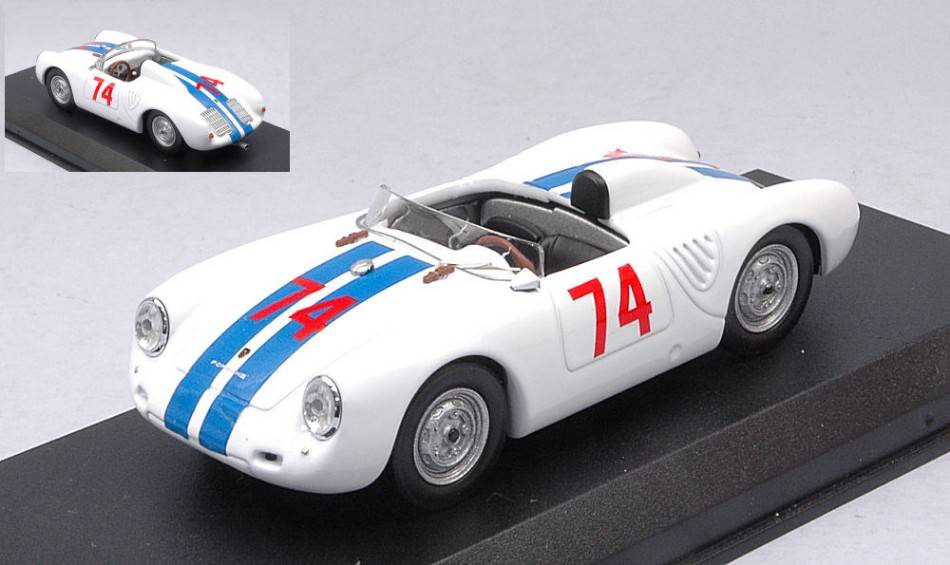 SCALE MODEL COMPATIBLE WITH PORSCHE 550 RS N.74 NASSAU MEMORIAL TROPHY RACE 1958 DON SESSLAR 1:43 BEST MODEL BT9823